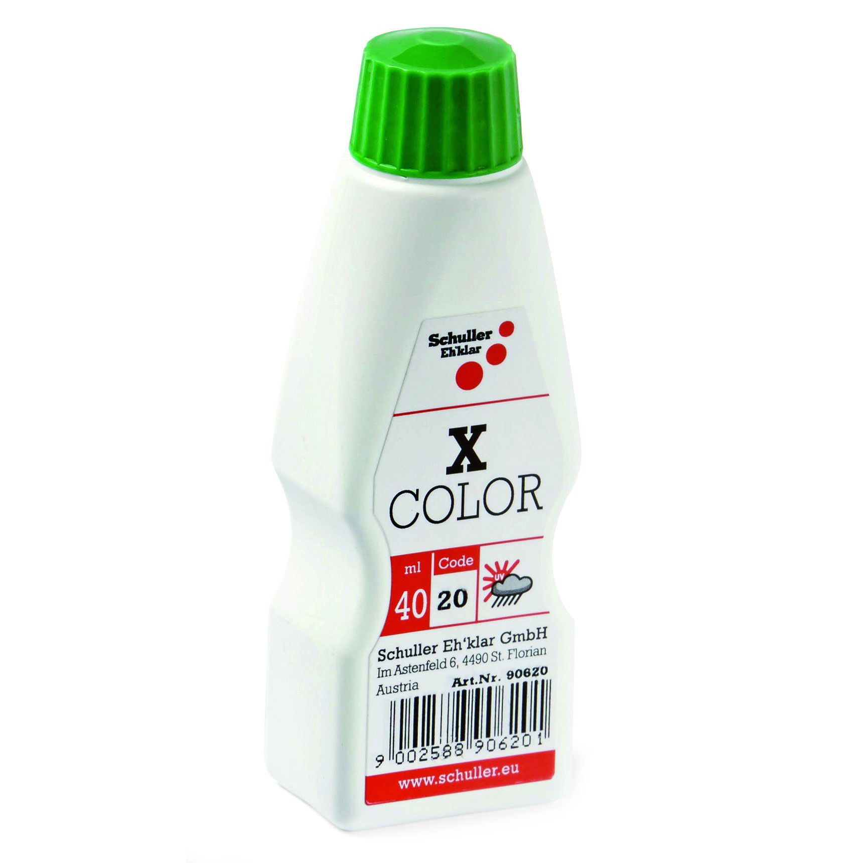 Schuller X-COLOR fény- és időjárásálló színező, 40 ml, fűzöld termék fő termékképe