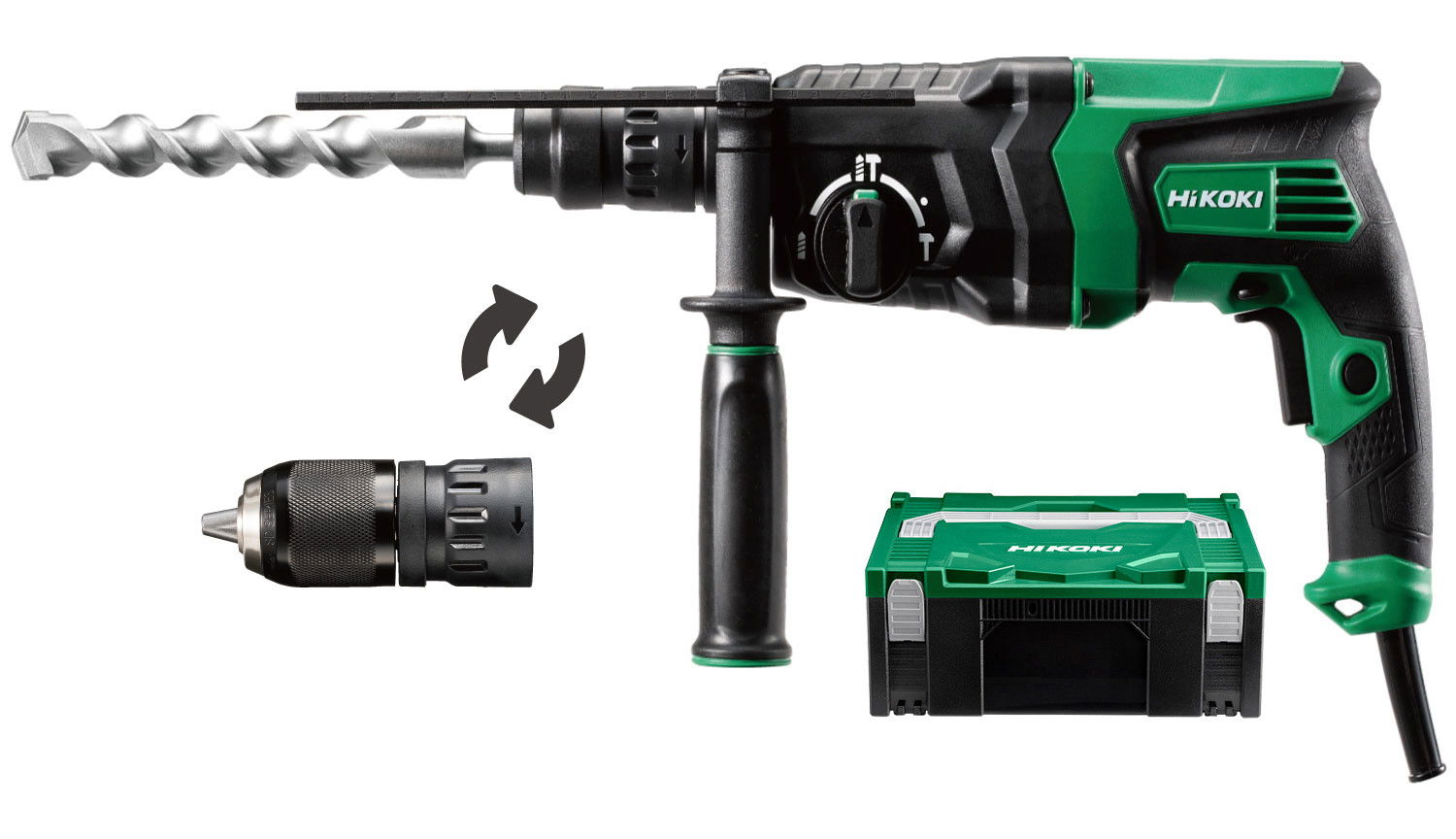 HiKoki DH26PMCW1Z SDS-plus fúró-vésőkalapács (Hitbox kofferben) termék fő termékképe