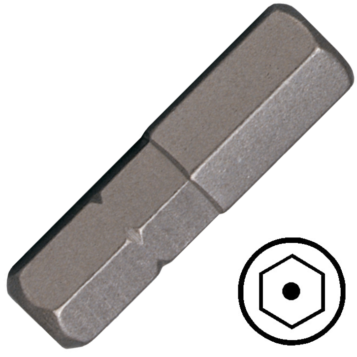 KENNEDY 5.0 mm furatos hatszög csavarbehajtó bit 1/4" hatszög illesztéssel, 25 mm termék fő termékképe