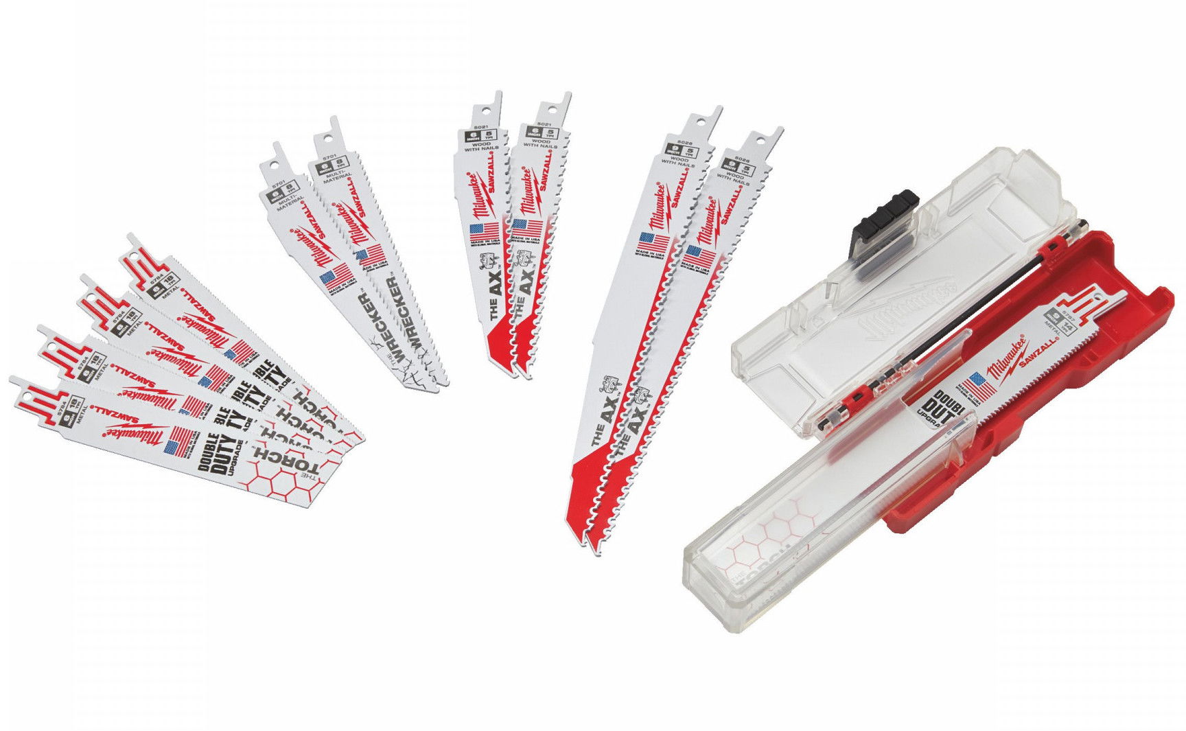 Milwaukee SAWZALL™ szablyafűrészlap készlet (szöges fa, fém, univerzális), 12 részes termék fő termékképe