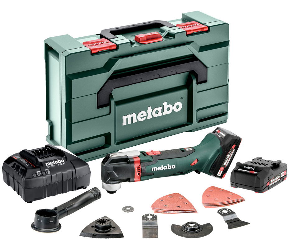 METABO MT 18 LTX COMPACT akkumulátoros multiszerszám (2 x 2.0 Ah Li-Power akkuval, metaBOX kofferben) + tartozékok termék fő termékképe