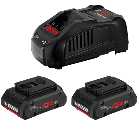 Bosch GAL 1880 CV multivoltos gyorstöltő + 2 db ProCORE Li-ion akkumulátor, 18 V, 4.0 Ah termék fő termékképe